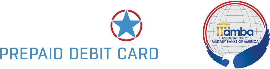 Patriot debit card and AMBA logos